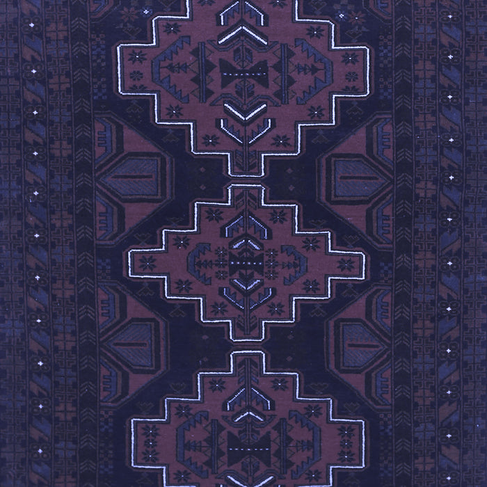 Machine Washable Persian Blue Traditional Rug, wshtr1493blu