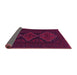 Sideview of Persian Pink Traditional Rug, tr1493pnk