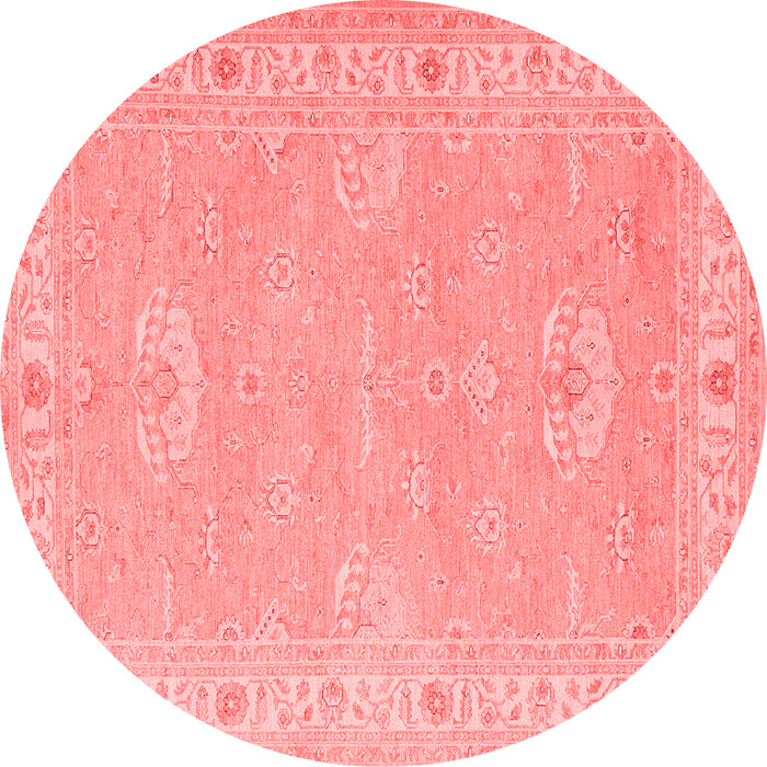 Machine Washable Oriental Red Traditional Rug, wshtr1494red