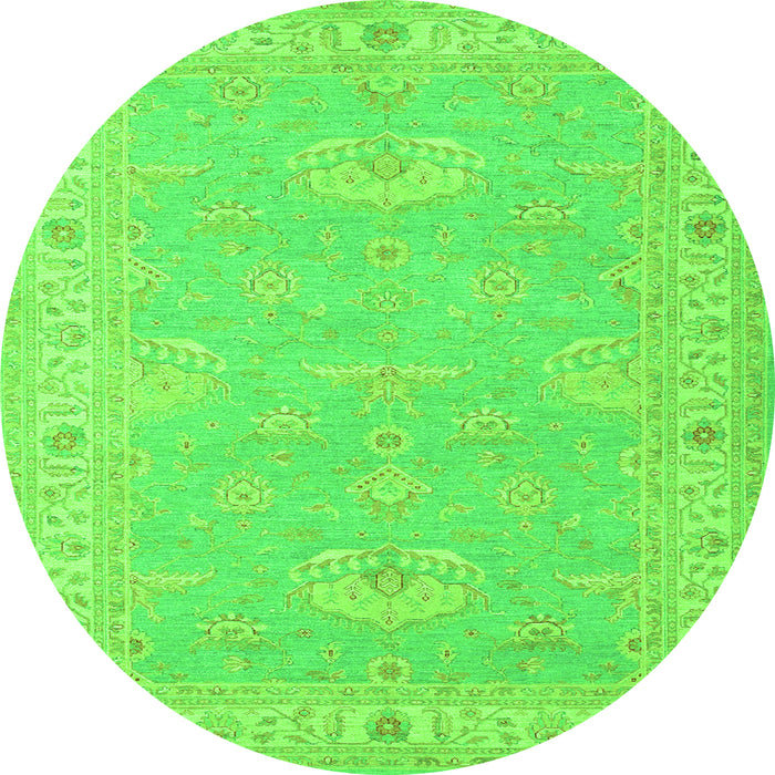Machine Washable Oriental Green Traditional Area Rugs, wshtr1494grn