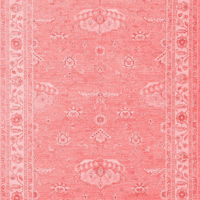 Machine Washable Oriental Red Traditional Rug, wshtr1494red