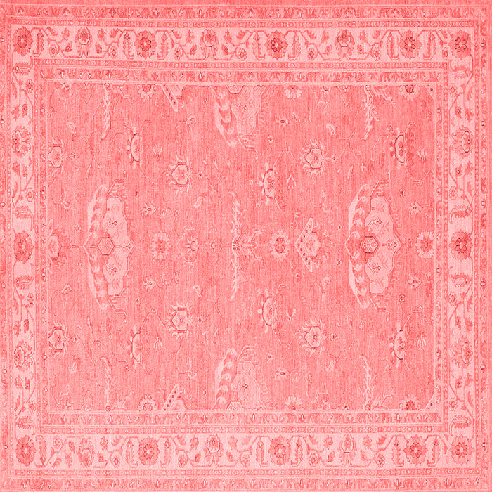 Machine Washable Oriental Red Traditional Rug, wshtr1494red