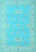 Machine Washable Oriental Light Blue Traditional Rug, wshtr1494lblu