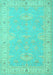 Oriental Turquoise Traditional Rug, tr1494turq