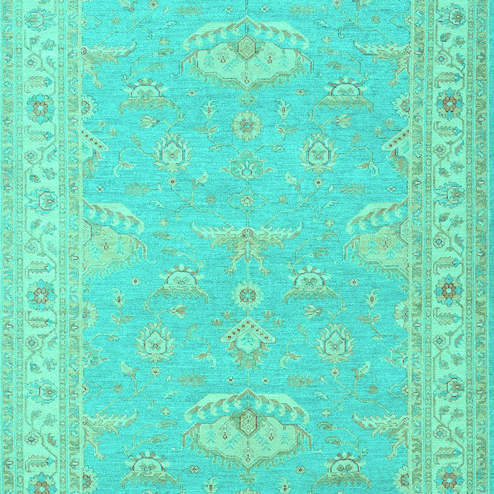Oriental Turquoise Traditional Rug, tr1494turq
