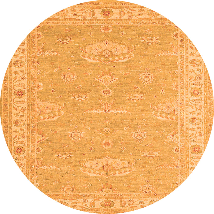 Machine Washable Oriental Orange Traditional Area Rugs, wshtr1494org