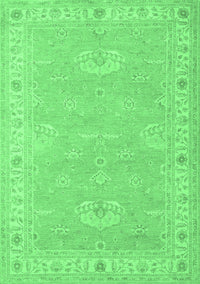 Oriental Emerald Green Traditional Rug, tr1494emgrn