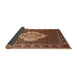 Sideview of Traditional Saffron Red Medallion Rug, tr1495