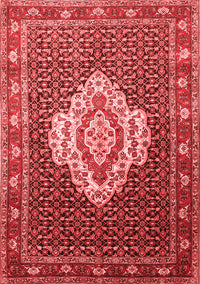 Medallion Red Traditional Rug, tr1495red