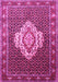 Medallion Pink Traditional Rug, tr1495pnk