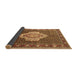 Sideview of Medallion Brown Traditional Rug, tr1495brn