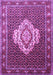 Medallion Purple Traditional Rug, tr1495pur