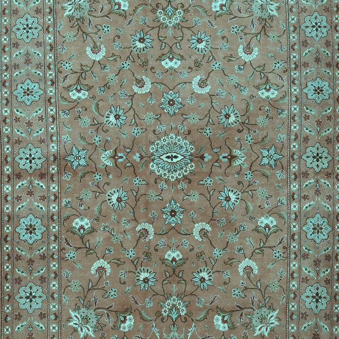 Machine Washable Persian Light Blue Traditional Rug, wshtr1496lblu