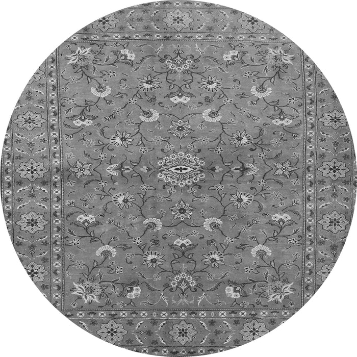 Machine Washable Persian Gray Traditional Rug, wshtr1496gry