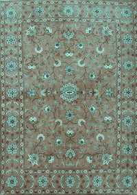 Persian Light Blue Traditional Rug, tr1496lblu