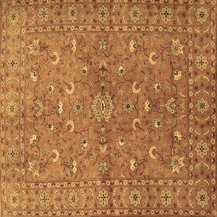 Square Persian Brown Traditional Rug, tr1496brn