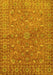 Machine Washable Persian Yellow Traditional Rug, wshtr1496yw