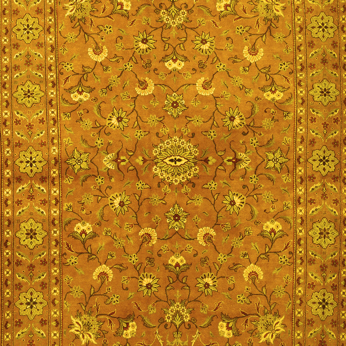 Machine Washable Persian Yellow Traditional Rug, wshtr1496yw