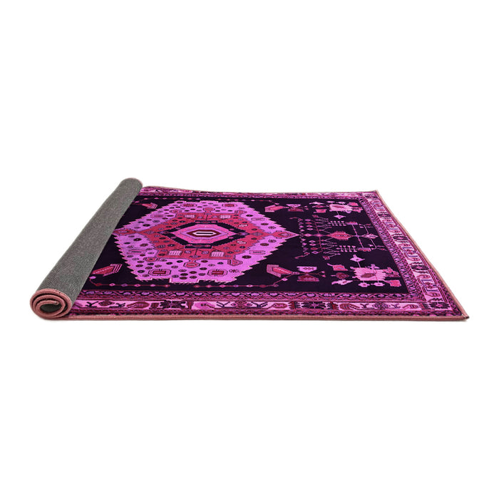 Sideview of Persian Pink Traditional Rug, tr1497pnk