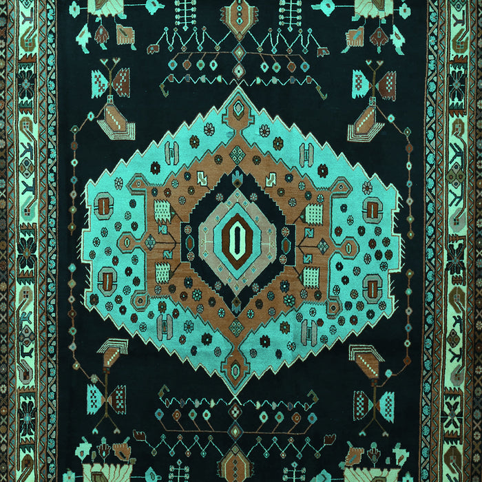Persian Turquoise Traditional Rug, tr1497turq