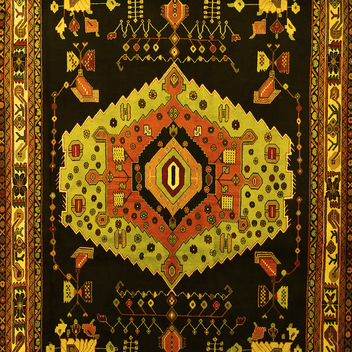 Persian Yellow Traditional Rug, tr1497yw