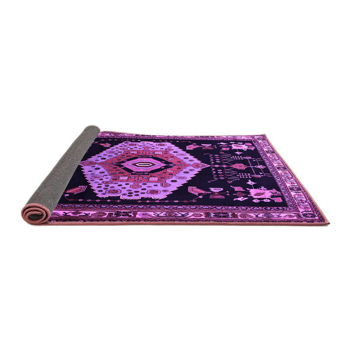 Sideview of Persian Purple Traditional Rug, tr1497pur