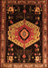 Serging Thickness of Machine Washable Persian Orange Traditional Area Rugs, wshtr1497org