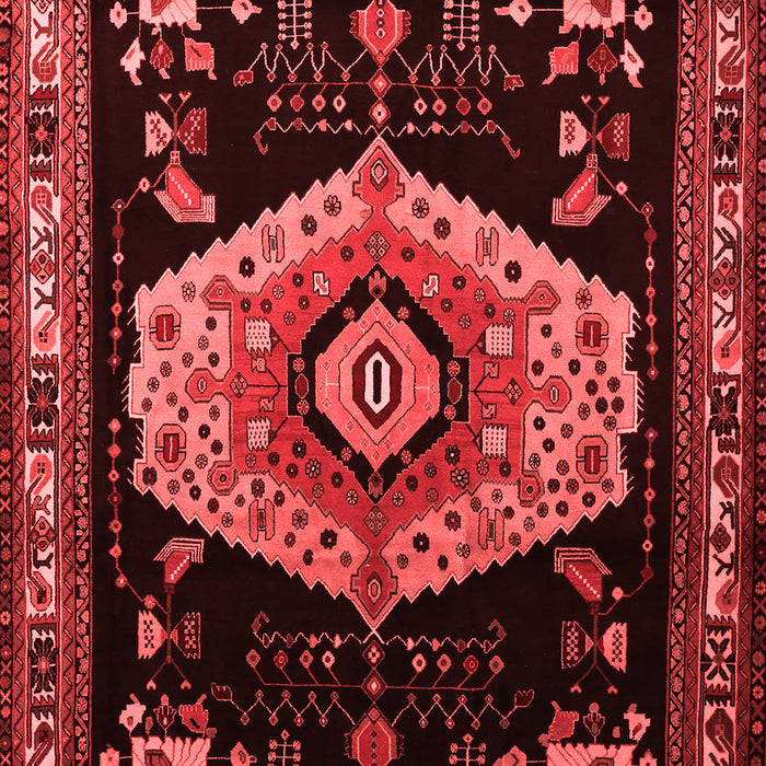 Machine Washable Persian Red Traditional Rug, wshtr1497red
