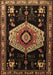 Machine Washable Persian Brown Traditional Rug, wshtr1497brn