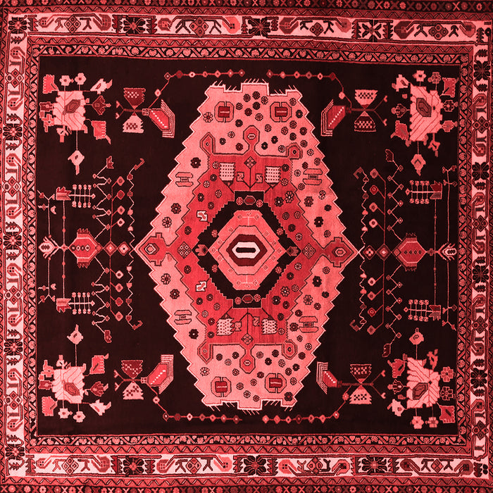 Machine Washable Persian Red Traditional Rug, wshtr1497red