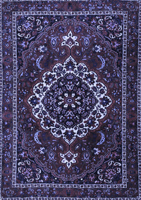 Medallion Blue Traditional Rug, tr1498blu