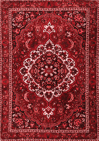 Medallion Red Traditional Rug, tr1498red