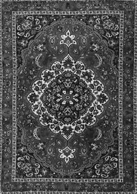 Medallion Gray Traditional Rug, tr1498gry