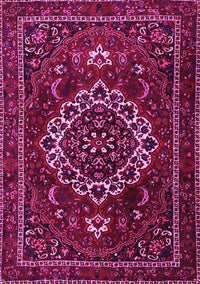 Medallion Pink Traditional Rug, tr1498pnk