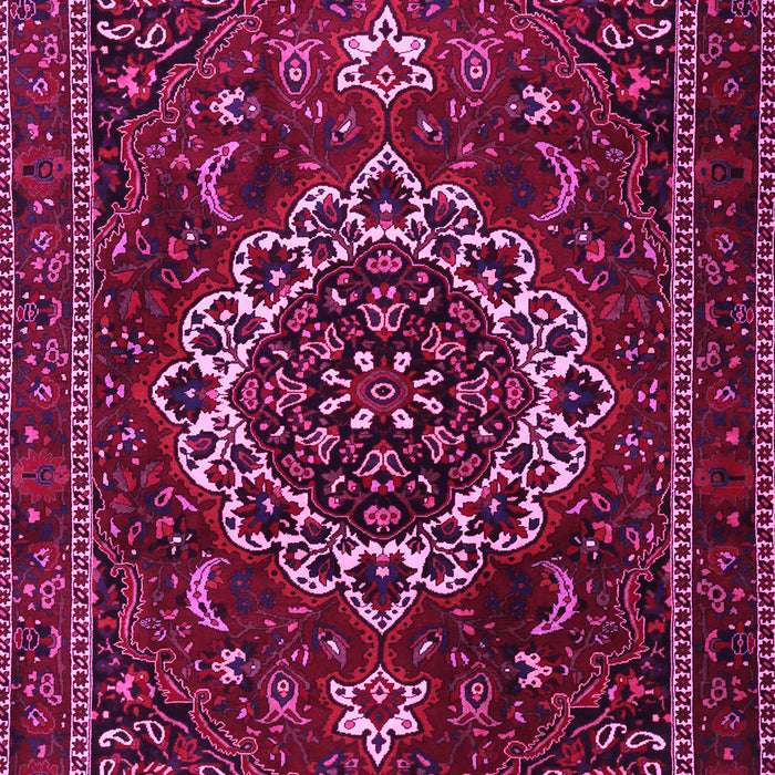 Medallion Pink Traditional Rug, tr1498pnk