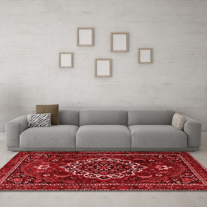 Traditional Red Washable Rugs