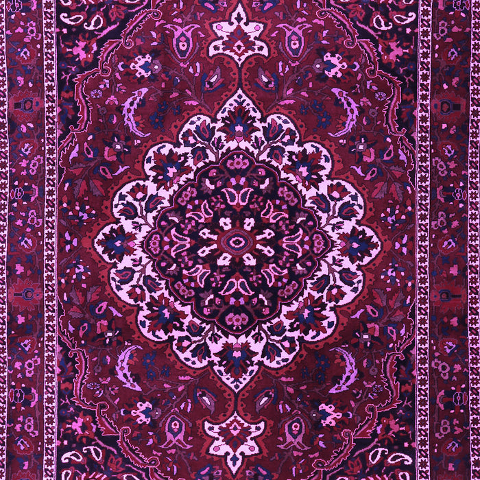 Medallion Purple Traditional Rug, tr1498pur