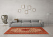 Machine Washable Persian Orange Traditional Area Rugs in a Living Room, wshtr1499org