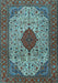 Machine Washable Persian Light Blue Traditional Rug, wshtr1499lblu