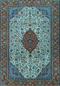 Persian Light Blue Traditional Rug, tr1499lblu
