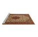 Sideview of Machine Washable Persian Brown Traditional Rug, wshtr1499brn