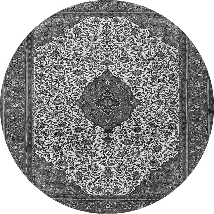 Machine Washable Persian Gray Traditional Rug, wshtr1499gry