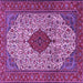 Square Persian Purple Traditional Rug, tr1499pur