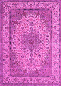 Medallion Pink Traditional Rug, tr149pnk