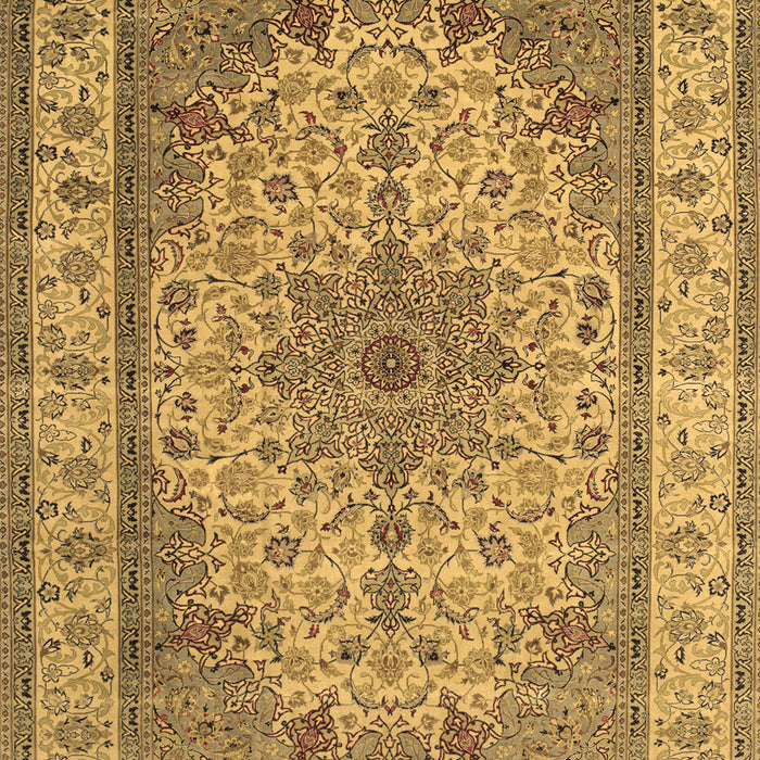 Medallion Brown Traditional Rug, tr149brn