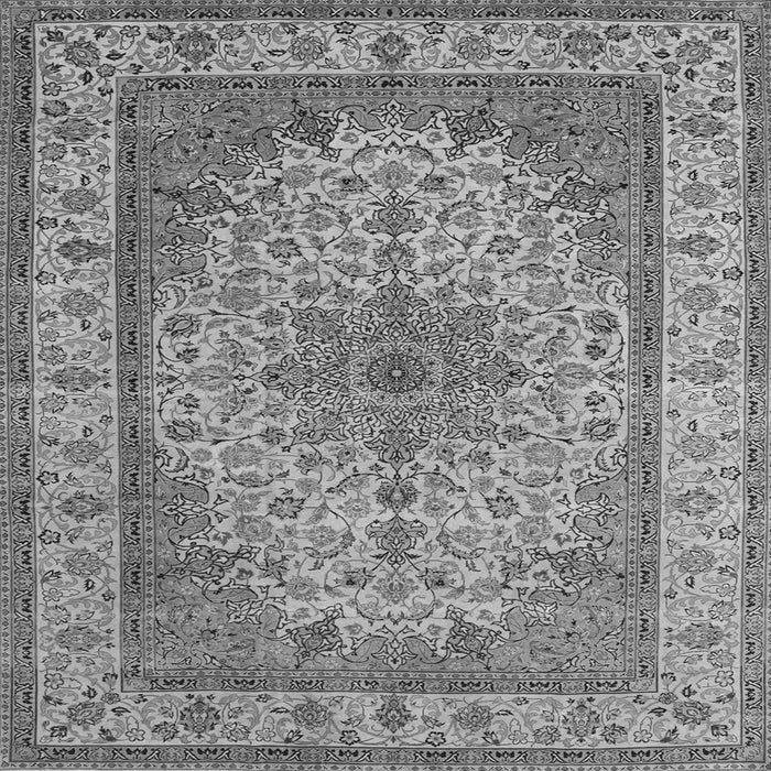 Serging Thickness of Medallion Gray Traditional Rug, tr149gry