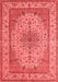 Medallion Red Traditional Area Rugs