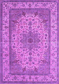 Medallion Purple Traditional Rug, tr149pur