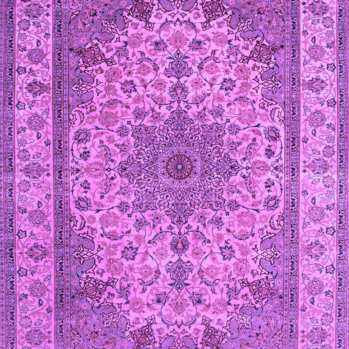 Medallion Purple Traditional Rug, tr149pur