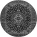 Square Medallion Gray Traditional Rug, tr14gry